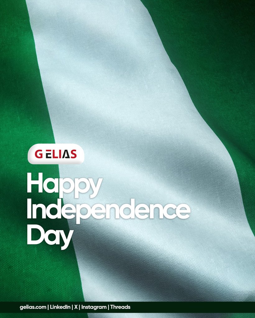 geliaslaw's tweet photo. Today we celebrate the resilience, ambition, and spirit of a nation and its people. Wishing our clients, colleagues, and friends a joyful and reflective celebration.

Happy 66th Independence Day, from all of us at G Elias.

#GElias #NigeriaAt66 #IndependenceDay https://t.co/PKWGjyolzl