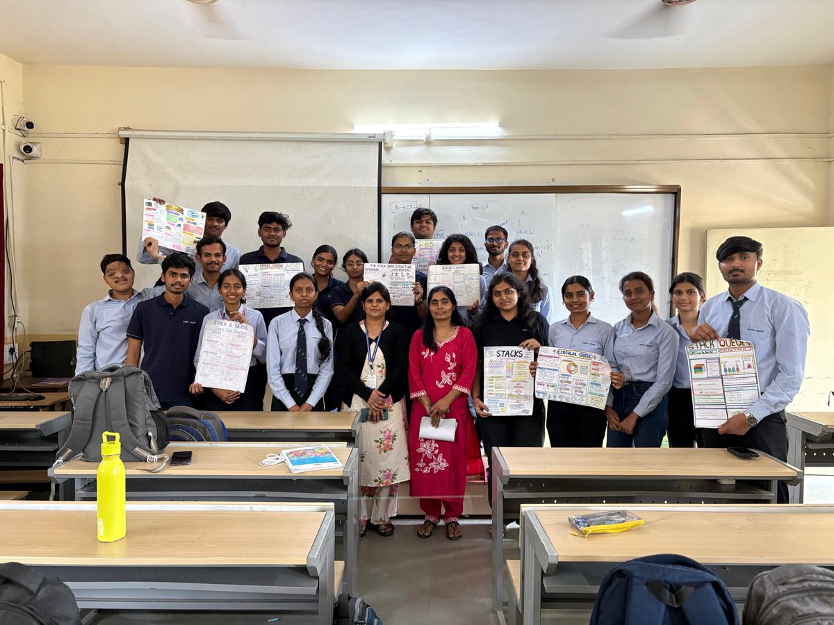 NMIETPUNE's tweet photo. 🧠🎨 Learning meets creativity!

SE CSE students showcased their knowledge of Data Structures through innovative posters on Linked Lists, Trees, Graphs, Hashing &amp; Sorting. 🚀

#NMIET #CSE #DataStructures #StudentInnovation https://t.co/EoDGEZeAft