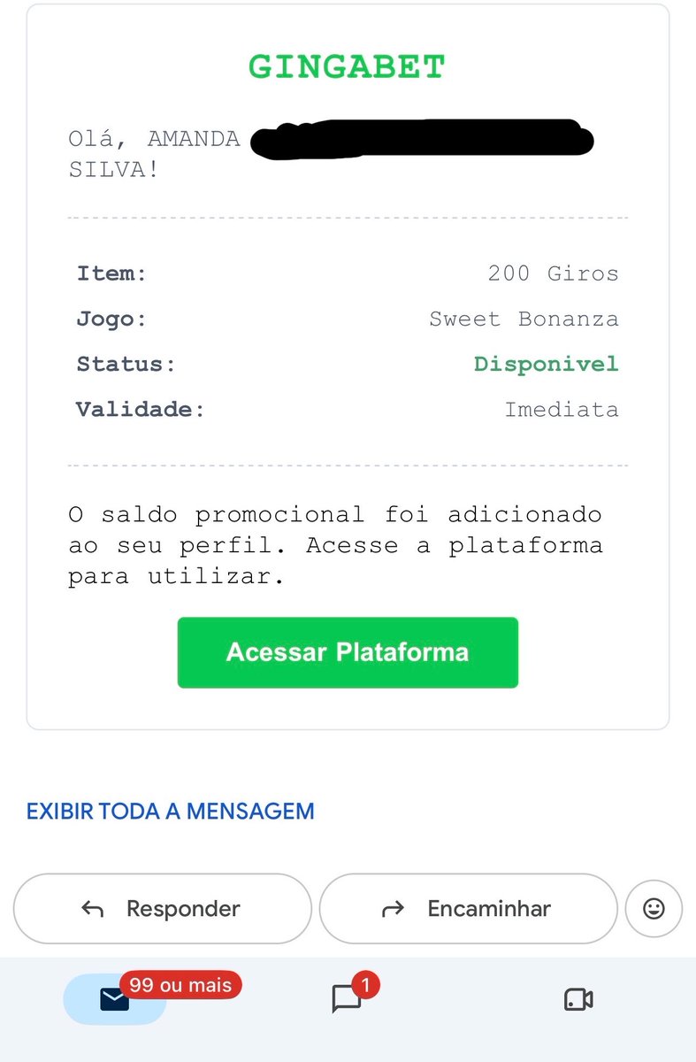 error_amandinha's tweet photo. Após proibição das Bets, Tigrinho desiste de divulgação via redes sociais e parte pra divulgação via e-mail, fui sorteada https://t.co/7x8uAXuMpL