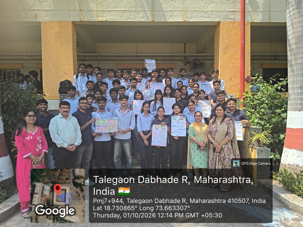 NMIETPUNE's tweet photo. 🧠🎨 Learning meets creativity!

SE CSE students showcased their knowledge of Data Structures through innovative posters on Linked Lists, Trees, Graphs, Hashing &amp; Sorting. 🚀

#NMIET #CSE #DataStructures #StudentInnovation https://t.co/EoDGEZeAft