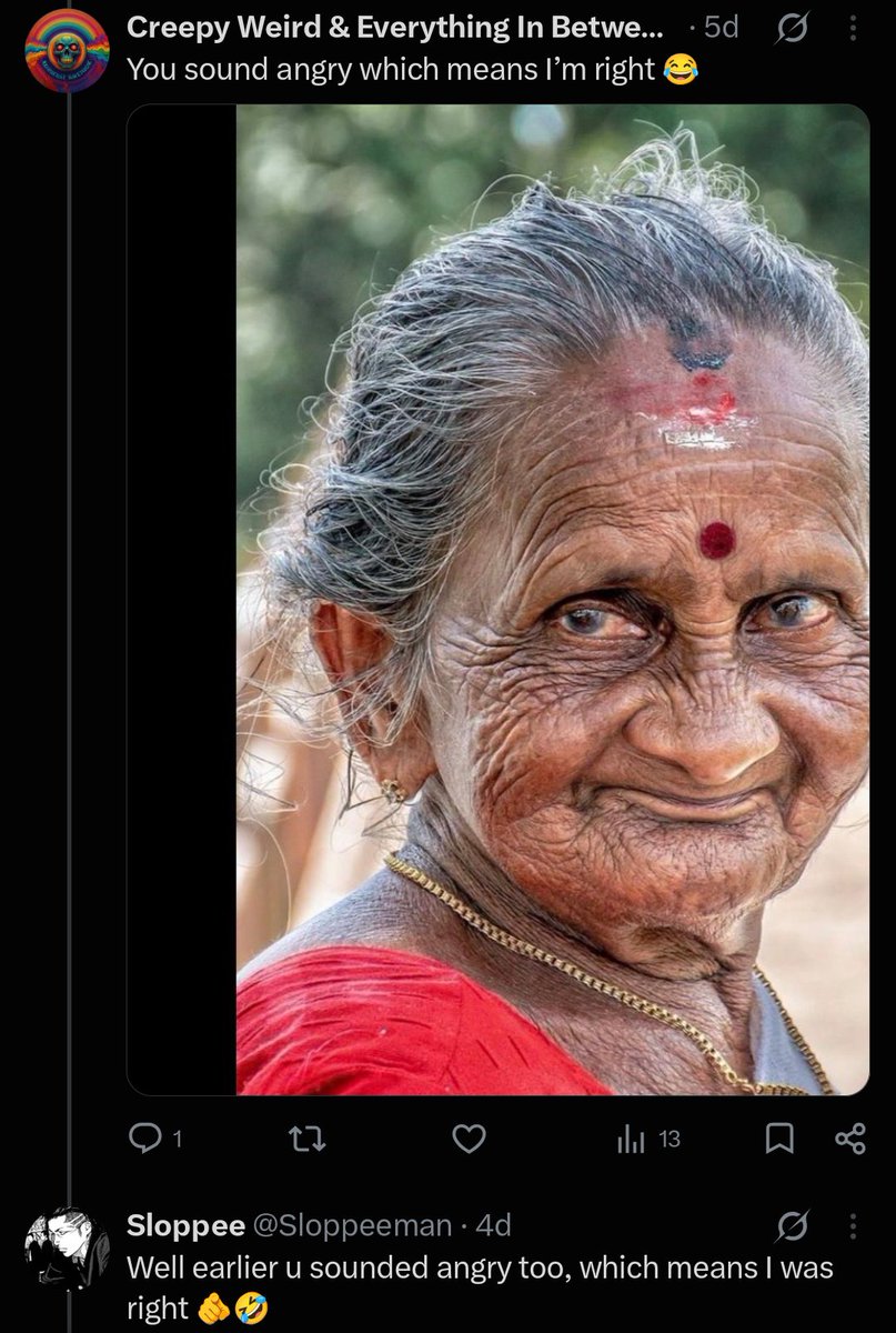 Sloppeeman's tweet photo. @CreepyWeirdInfo @Lutonzmn @MeghaAnsh_ weren't u the one crying like a bich🤣
cope harder https://t.co/6TsqRCFMbi