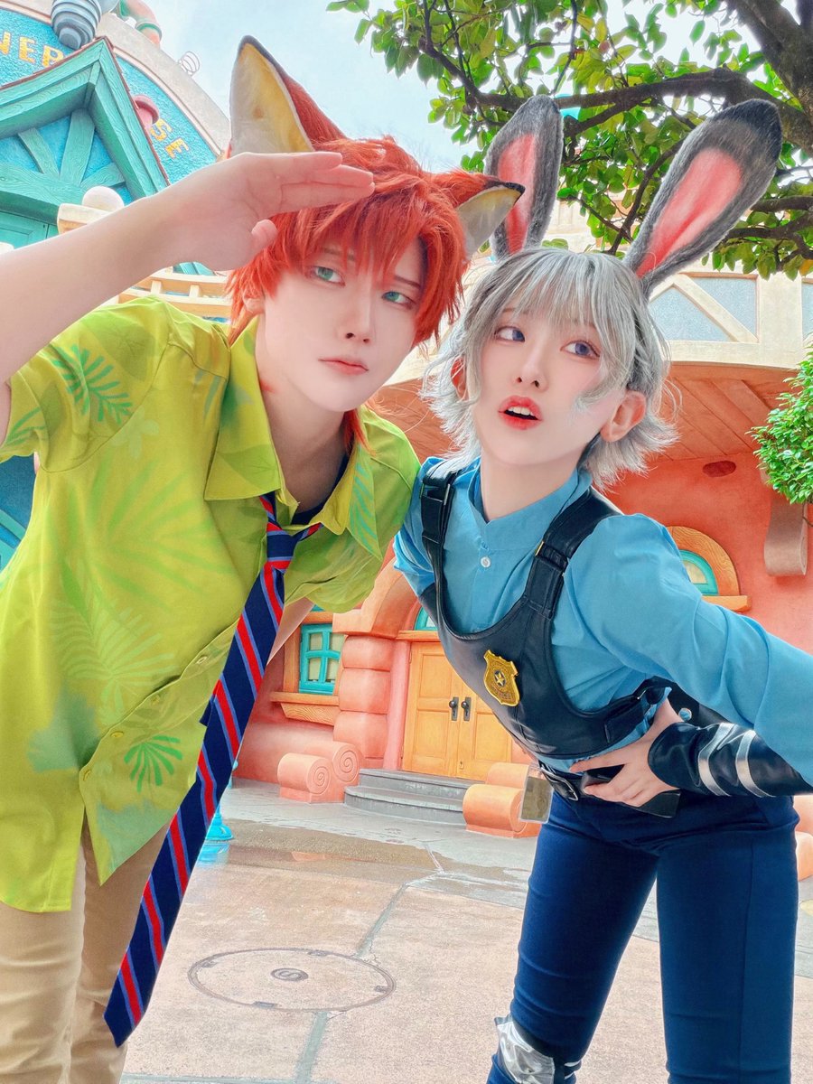 free_sgt's tweet photo. 🐰ズートピア🦊

トゥーンタウンが似合う〜！
捜査開始🚨⁉️

#Dハロ仮装 
#Dハロ仮装2026 https://t.co/RwbTSkX2Pv