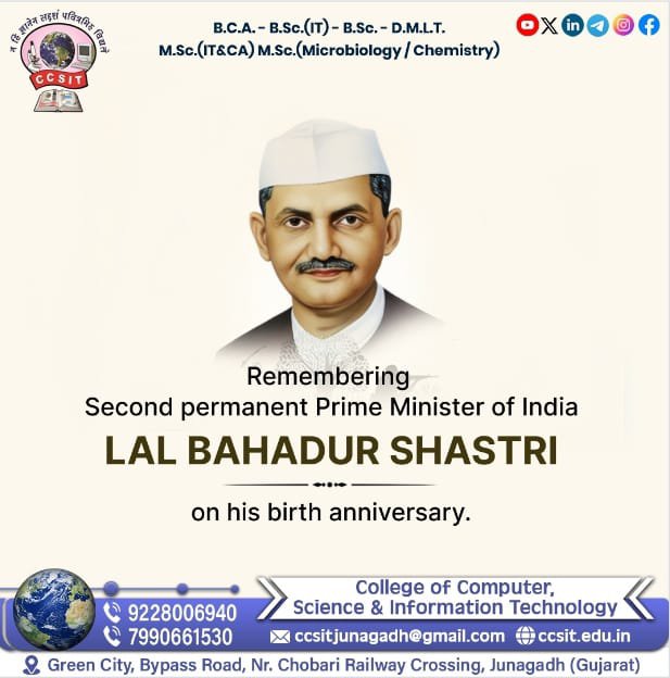 ccsitjunagadh's tweet photo. https://t.co/ek4gGqBv9B