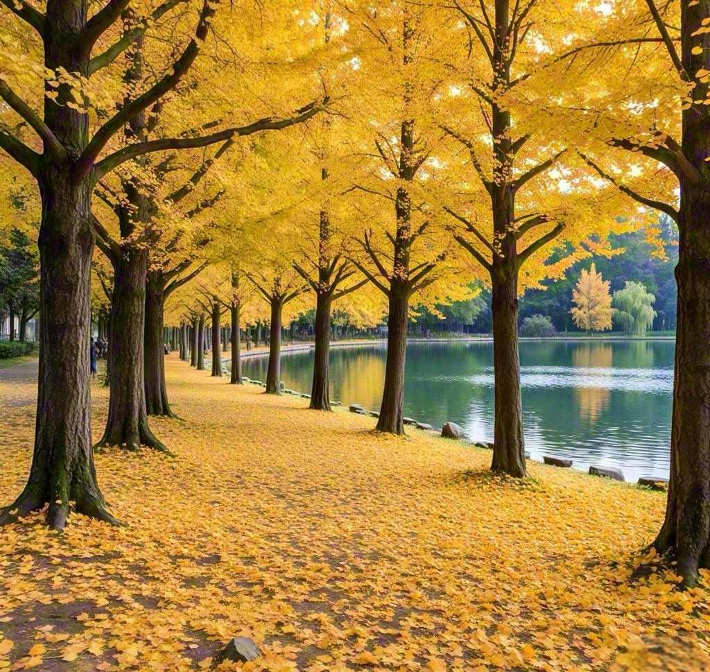 NatalieValjffl's tweet photo. Cool breeze + golden leaves = perfect autumn walk! https://t.co/4gMYSjKxsr