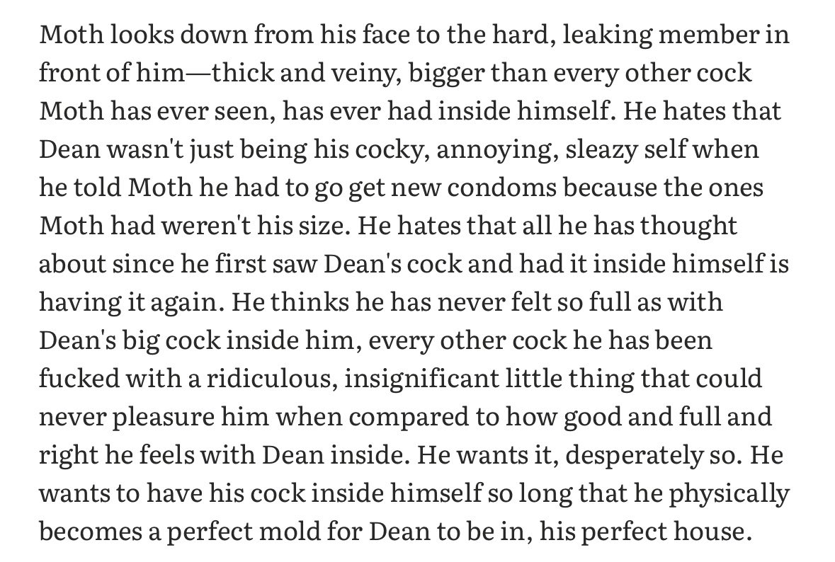 angeltongues's tweet photo. more # Dean Has a Big Dick (You Maniac) soon https://t.co/QLLvnr7MCr
