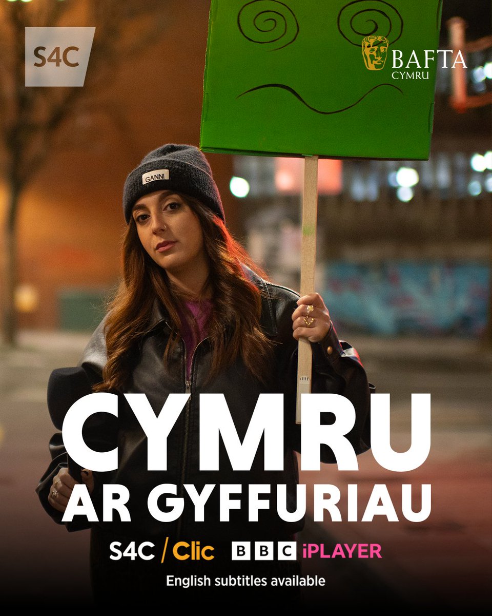 S4C's tweet photo. Aros mewn?🍿 Mae gennym ni newyddion!

In case you haven’t heard, we’ve been nominated for 25 BAFTA Cymru awards 👀

🏆 Enwebiadau gwobrau BAFTA Cymru 2026
▶️ Gwylia nawr | Watch now 👉 S4C Clic + BBC iPlayer

#BAFTACymru2026 #S4C @BAFTACymru https://t.co/IdJ3ADsiJA