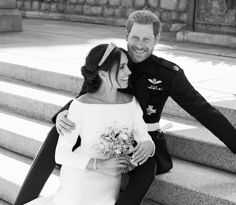 MyHomechhPage's tweet photo. Great memories watching Harry and Meghan’s wedding with my friend Tina, a bridal hairstylist. We dressed up, wore hats, drank champagne, and debated Meghan’s hairstyle. Their Netflix documentary airs today at 8am. Will you be watching? https://t.co/GC7xjQF1jY