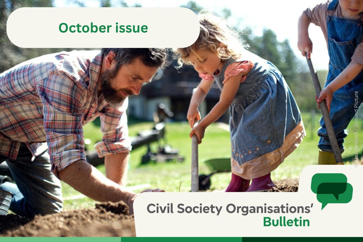 CSOGroupEESC's tweet photo. 🗞️Our new #CSOBulletin is out!
In this issue:
📌Comments on #EURegionsWeek, #SOTEU & #OlderPersonsDay
📌Guest articles @EUROCITIES & @consumidores
📌Insider briefing: European Pillar of Social Rights
📌Initiative of the Month: @crocerossa
Read & share👉https://t.co/9NgSJ0oboh https://t.co/PsFQzPJtf5