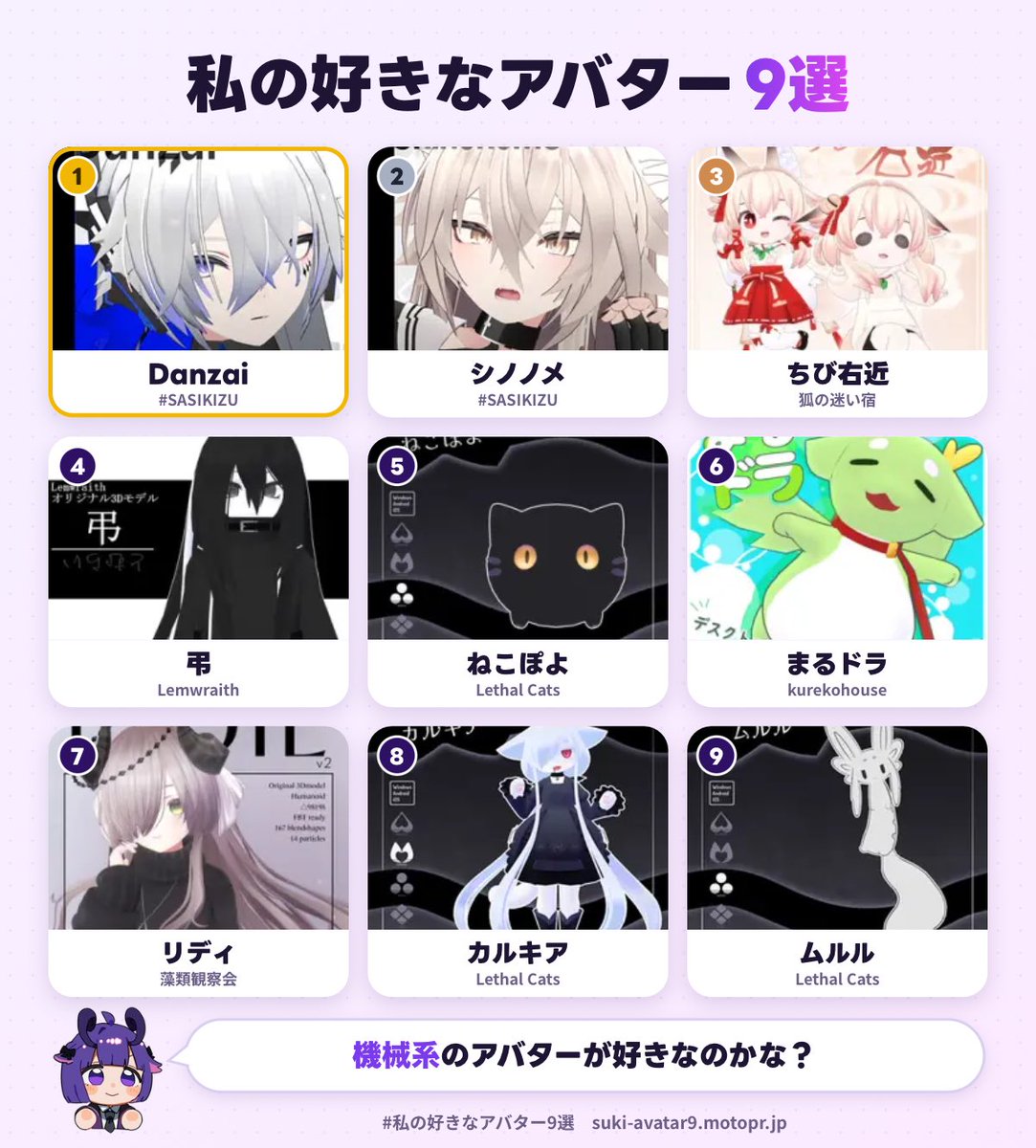 yakuhaVRchat's tweet photo. https://t.co/fMgrDkm33U
#私の好きなアバター9選
選べないけど…これかな〜 https://t.co/7DDvQsHDFn