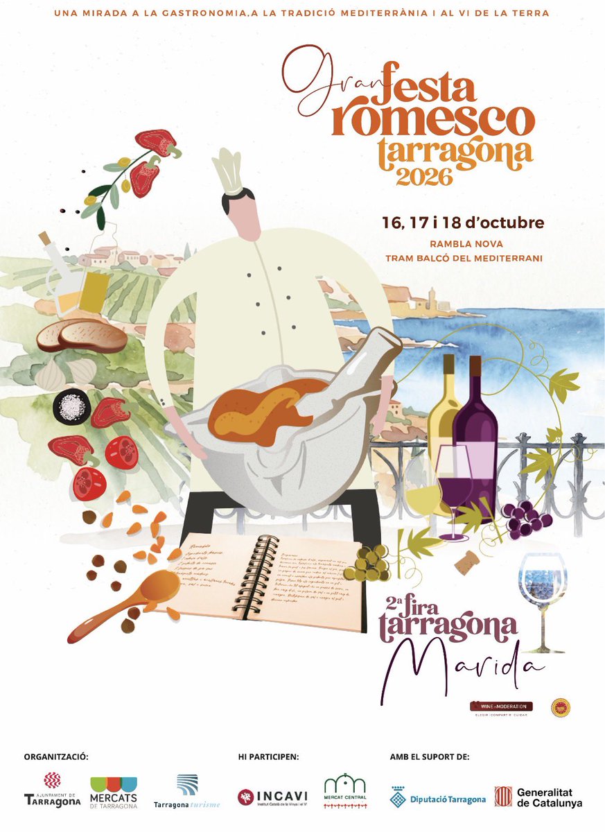 gemmafuste4's tweet photo. Avui s'ha presentat "La gran festa del Romesco i Marida” una fira nascuda després de l'èxit d'una aposta republicana com va ser el Congrés del Romesco
Una bona oportunitat per mantenir vives les nostres arrels mediterrànies i serrallenques, bressol gastronòmic de plats com aquest https://t.co/S67Ux3SLKQ