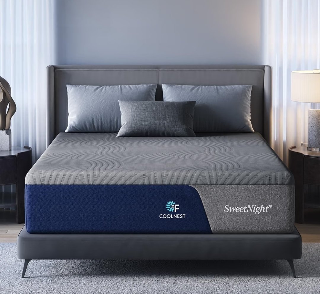 TheTrendy_Times's tweet photo. 16% Off!
CoolNest 14-Inch King Size Mattress: Say goodbye to overheating and wake up completely refreshed with advanced cooling memory foam and targeted pressure relief!
Link: https://t.co/1h9ZKwX7KZ
#KingSizeMattress #CoolingMattress #BedroomUpgrades #SleepWell #AmazonFinds #AmazonDeals