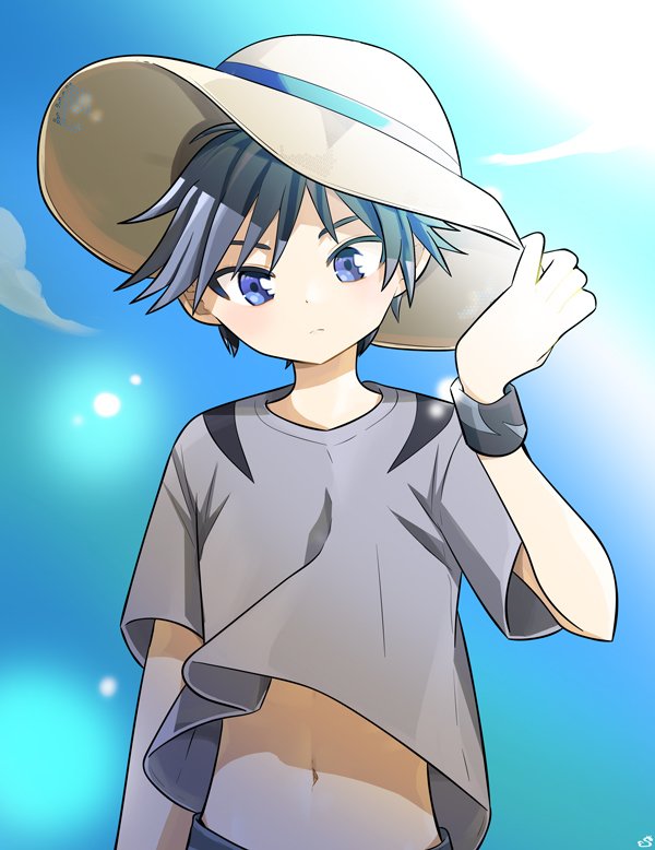 togekyun's tweet photo. 2025年のイラストです。
麦わら👒 https://t.co/DFTWCDOIsQ