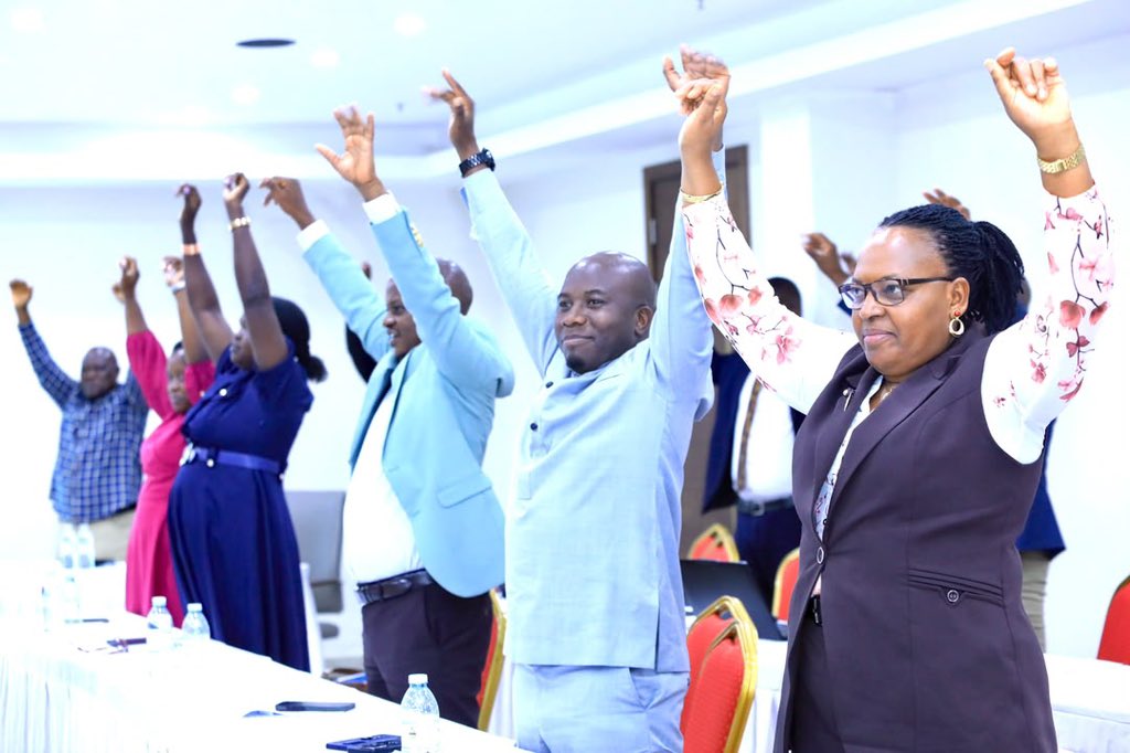 ZambaaliBulasio's tweet photo. Induction workshop for members of the committee on climate change, tackling climate crisis. @pwatchug https://t.co/A7kVWwBZEv