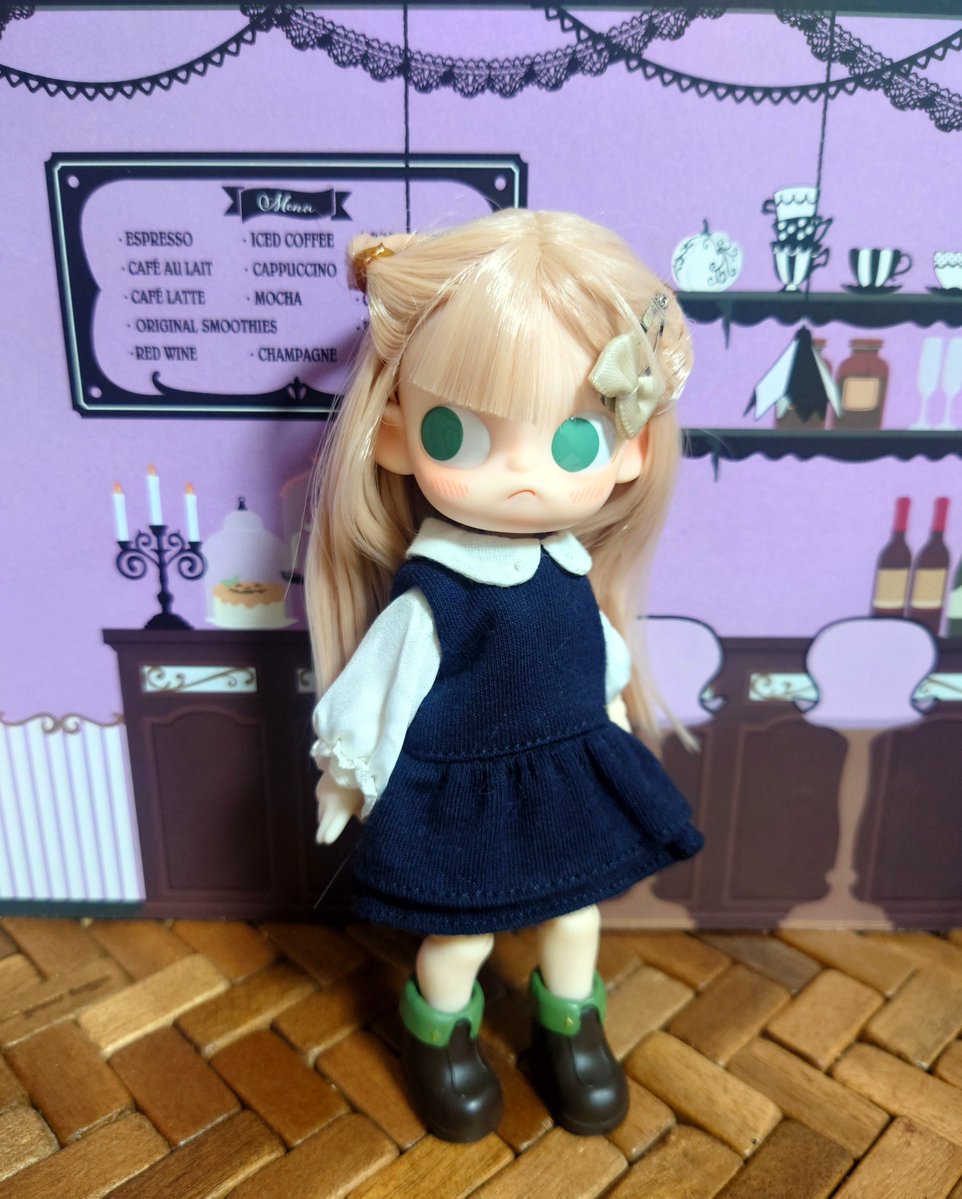 hibigen's tweet photo. ⚠️ミキシングドール注意⚠️
小さいZsigaちゃんもドール化。1枚目はnagiのボディ、2枚目はピコニーモDです。フィギュアもかわいいけど、やっぱりお着替えさせたくなるドール者です。 https://t.co/AWQZ7S6EAx