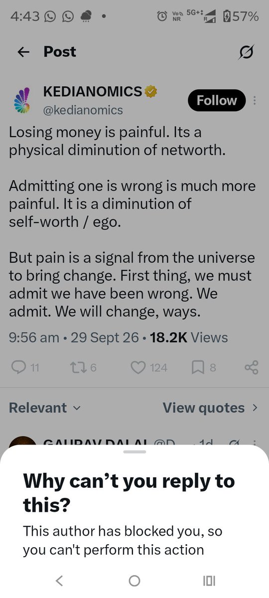 prabhupatils's tweet photo. @sushilkedia People here will now decide who should apologise for what. Its not that Sirji can't read the charts. He is the master. But When he saw the downside he came on TV to give an exit to his clients by asking his blind followers to buy the stocks he mentioned. I rest my case https://t.co/70U7Z6WM3r