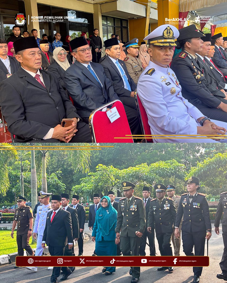 kpu_agam's tweet photo. #temanpemilih Ketua Komisi Pemilihan Umum (KPU) Kabupaten Agam, Herman Susilo, menghadiri upacara peringatan Hari Kesaktian Pancasila, di halaman Kantor Bupati Agam, Kamis (01/10).

#kpumelayani
#kpuagam
#humaskpuagam https://t.co/a6ml3lLH48