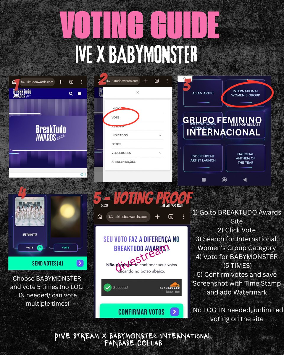 divestream_'s tweet photo. Pre-save X Voting Collab w/@BABYMONSTERINTL

Vote for BABYMONSTER on 
BREAKTUDO Awards 2026 in
return for IVE 'Looks Can Kill' 
Pre-saves.

-Vote 5 times (unlimited)
-Screenshot Voting Proofs w/Time 
Stamp &amp; Watermark

🎯200 Proofs
 5 Votes= 1 Pre-save 

https://t.co/ud7IMQrn6r https://t.co/8nhuW66eqe