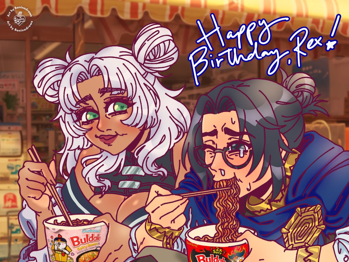 baninadraws's tweet photo. happy birthday to @RexGoDragon!! 🌀⭐️🎉 wishing you the best of days and fun streams + more subs, you deserve it!! 

(commissioned by @neverlandy_ ) https://t.co/Acofb74zx6
