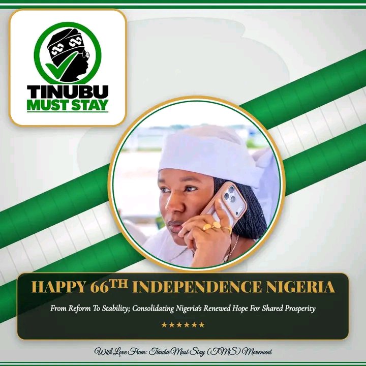 ArcDanmasani's tweet photo. Happy independent day Nigerian people

TINUBU MUST STAY https://t.co/KnxHHE6t2h