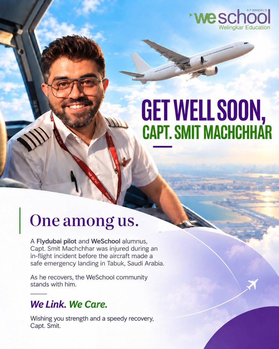 welingkarinst's tweet photo. Wishing you a smooth, speedy, and complete recovery, Capt. Smit Machchhar. https://t.co/aPChohbYVx