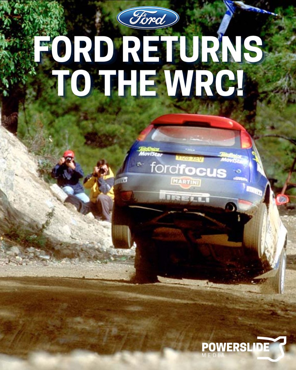 PowerslideMedia's tweet photo. 🚨 BREAKING NEWS 🚨

Ford will return to the WRC as a factory team in 2028 💪

#WRC | #RallyItaliaSardegna 🇮🇹 https://t.co/LnkFTrbiAX