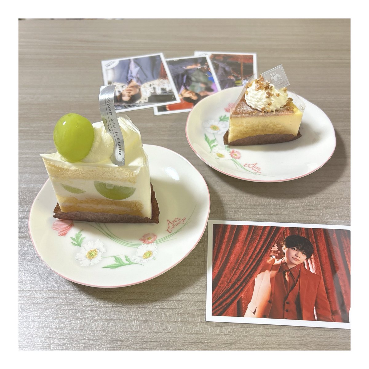 i_r96857's tweet photo. シ ャ イ ン マ ス カ ッ ト ケ ー キ 🍰☕️🌿.•*
⁡
 #シャインマスカット #大好物 https://t.co/J29ZyZPEvp