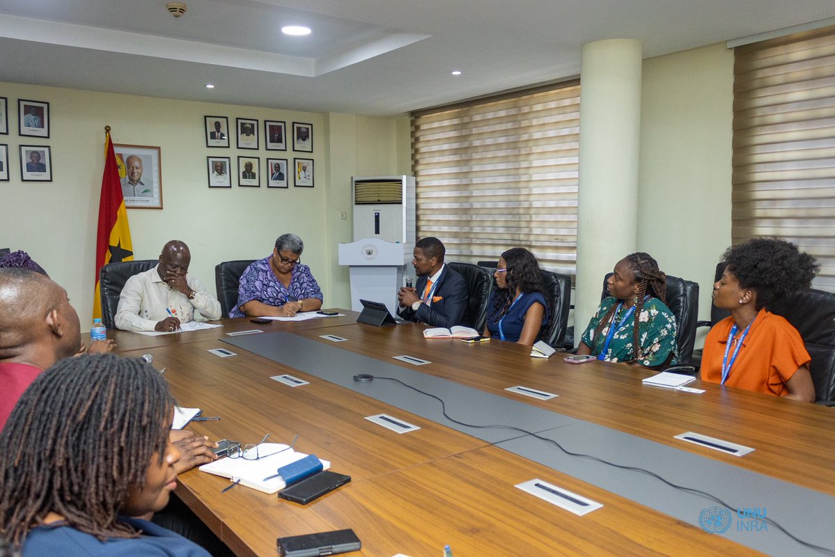 UNUINRA's tweet photo. We look forward to collaborating &amp; partnering with the Ministry of Water, Works &amp; Housing.

With evidence based research,our work is to  inform decisions to address climate impacted disasters in real time. 

A country that does not believe in research will always be firefighting. https://t.co/cxtbbMtQ0x
