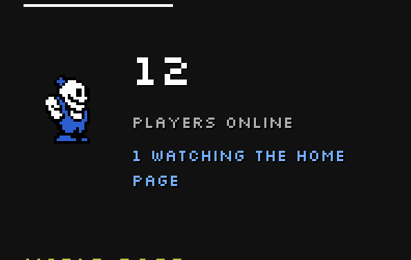 playnowbro's tweet photo. 14H server uptime. 12 players online right now. 👀

People are playing. Enemies are dying. Items are being collected.

https://t.co/h8262mtPYR

#GameDev #IndieDev @JavaScript @threejs #nesgame
#nesdev #pixelart #nesmaker #neshomebrew https://t.co/oMBlAPhWm0
