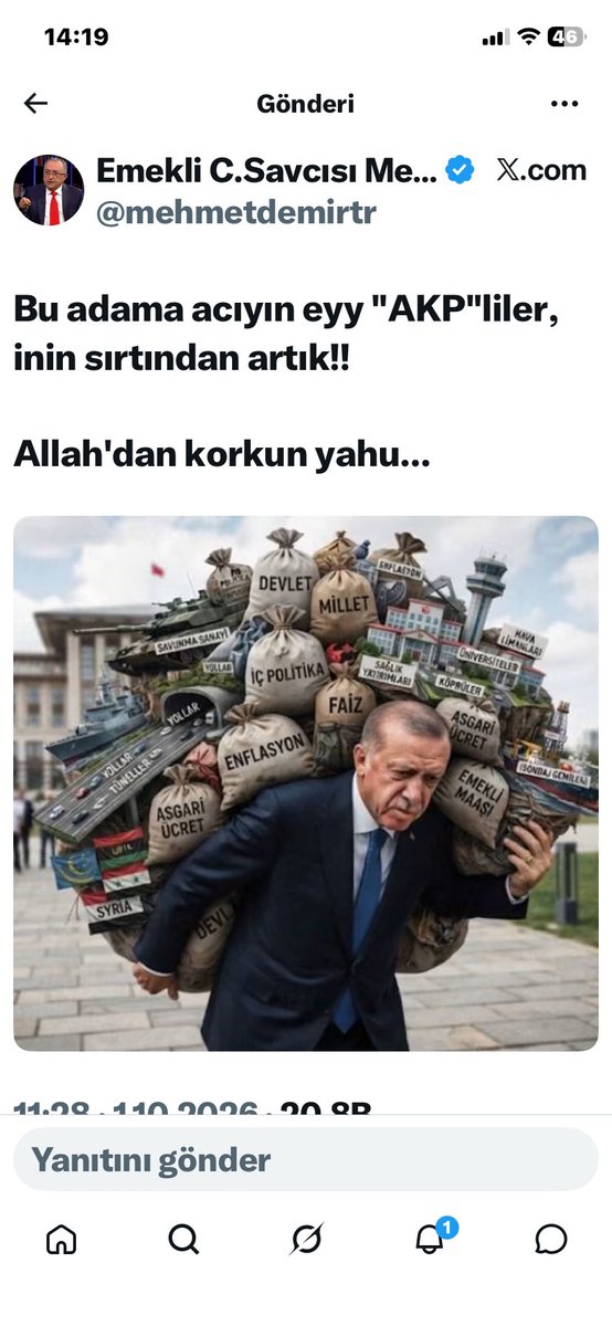 Berfman2's tweet photo. @AvOzlemZengin 70 yaşında ümmetin dertlerini sırtlayan reis e yapacağınız en büyük iyilik derhal istifa etmeniz,siyasi sülüklerin birinden kurtulduk sen de gidersen+5 puan yazar ak dava ya,ANAP ı Semra hnm papatyaları bitirdi,siz de el Birliği ile fitne yuvası KADEM kadrosu ile ak dava yapın! https://t.co/s6W4EjQMg1