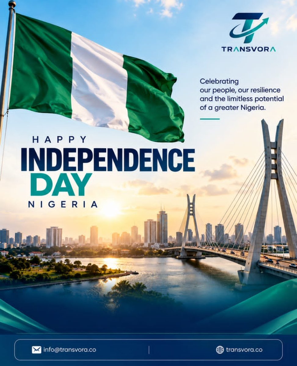 Transvora's tweet photo. #NigeriaIndependenceDay #NigeriaAt66 #HappyIndependenceDay #Nigeria #IndependenceDay #ProudlyNigerian #Transvora #GlobalPayments #CrossBorderPayments #FinTech #BusinessPayments #BuildingNigeria https://t.co/CR4fQiv7O5
