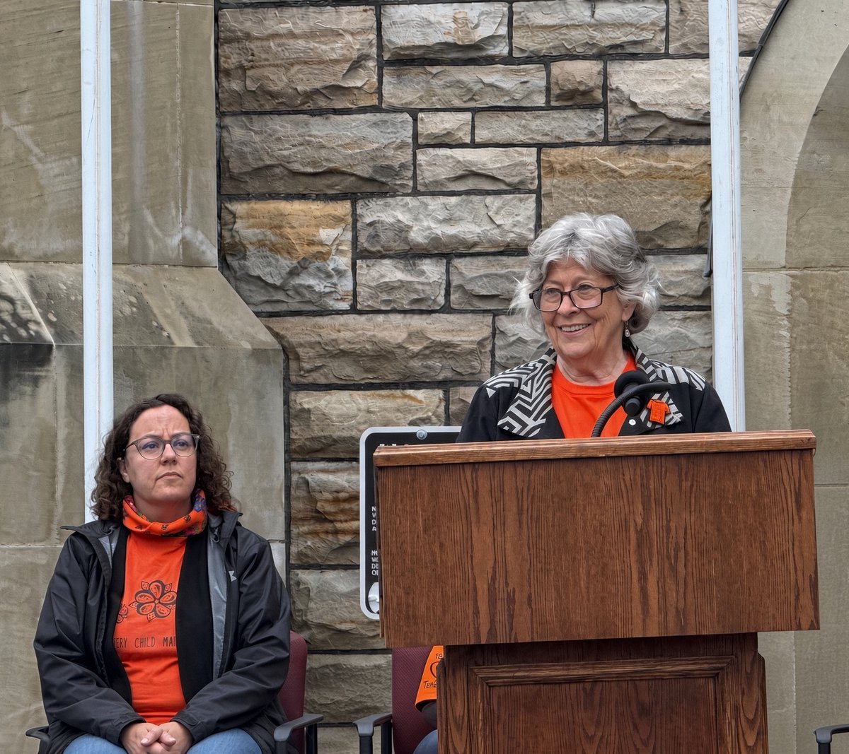 JesuitsofCanada's tweet photo. Fr. Ted Penton, SJ, and Bill Blakeney represented the Jesuits of Canada at “Remembering the Children” on Parliament Hill, honouring residential school survivors and remembering the children who never returned home.

Watch: https://t.co/7lmYOrEbHr https://t.co/4OvNj7HJHS