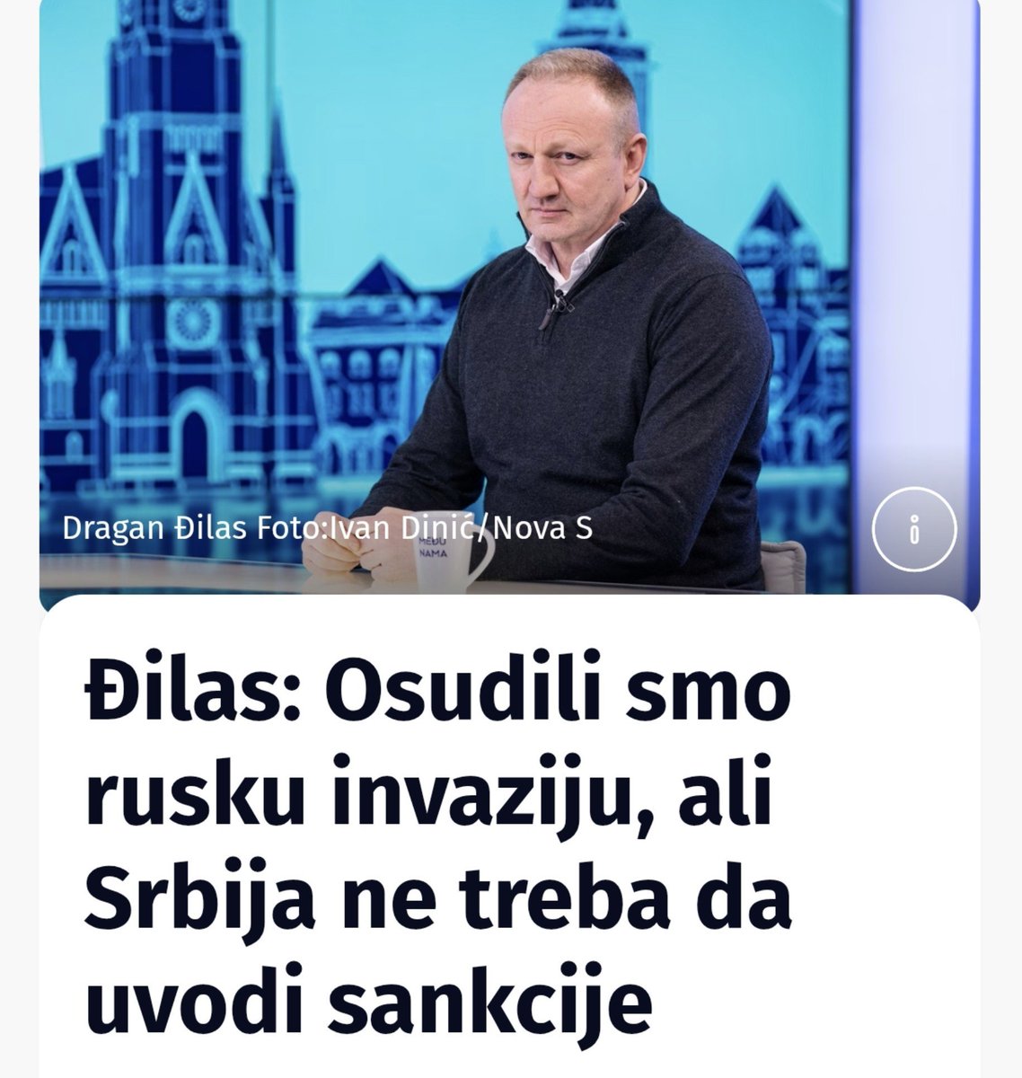 igorgrbic86's tweet photo. Kada je Đilas 2022. pred opšte izbore govorio da ne treba uvoditi sankcije Rusiji, onda su svi ovi dežurni dušebrižnici i komentatori to tumačili kao legitiman stav.A kada isto to danas kažu studenti, odjednom im postaje sporno. https://t.co/pcr16gVCip