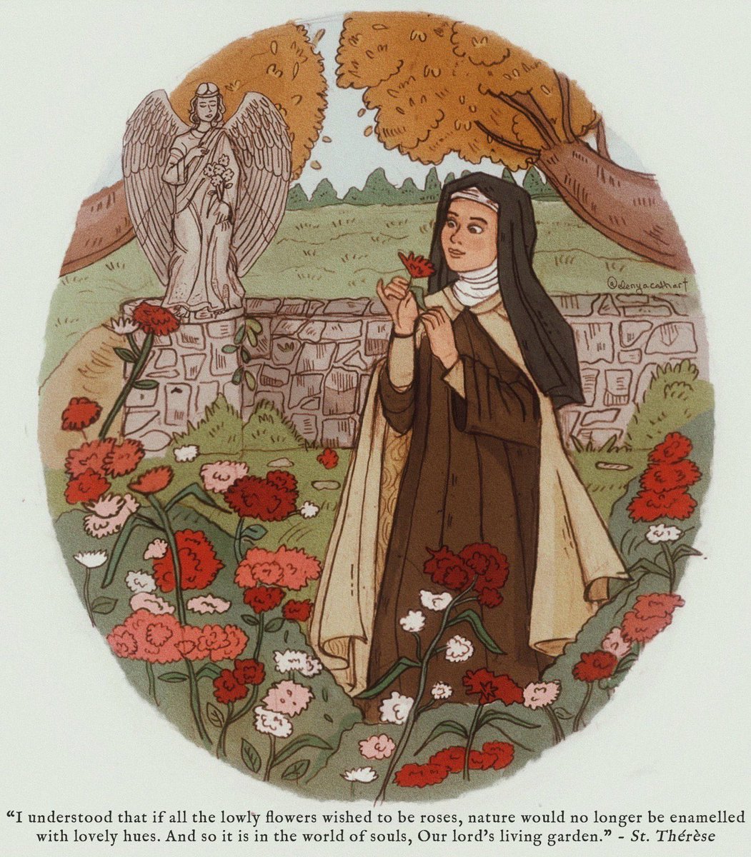 luxangelae's tweet photo. it is St. Thérèse day!! 🌹 https://t.co/0lSY7WN6MU