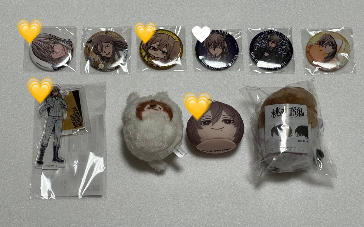 eme_joestar's tweet photo. 【買取譲渡】桃源暗鬼 桃寺神門

譲 定価〜レート額+送料

求 桃寺

💛祭壇前の回収です💛

画像のもの優先ですが、紙類 缶バッジ アクスタ ぬいぐるみ等幅広く検討させていただきます

詳細は画像に記載してありますので、お目通しの上お声掛けお願いいたします🙇

お気軽にお声掛けください🌼 https://t.co/8Io1rDzOwe