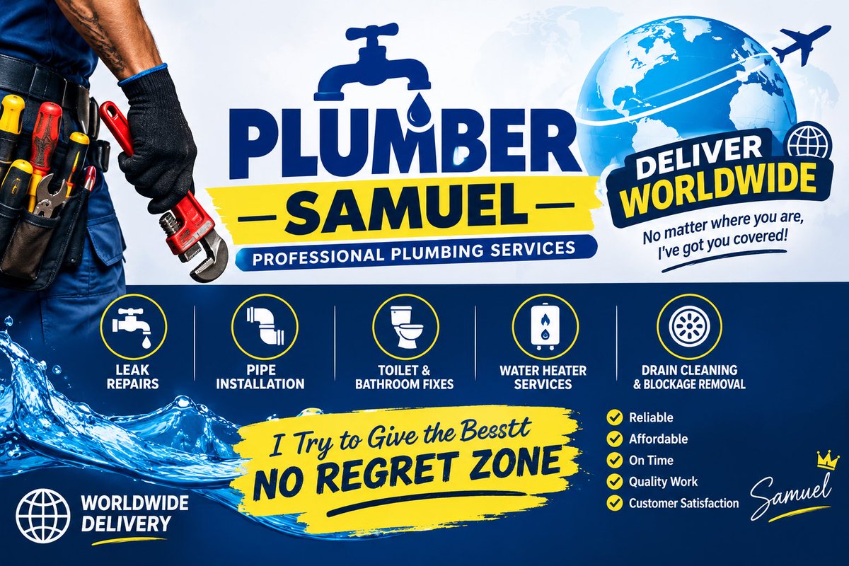 SAMMY3s1's tweet photo. Good plumbing isn’t just about fixing leaks, it’s about doing the job right, leaving you satisfied, and giving you peace of mind

🚰 Quality work. Reliable service. No regrets.
Always available https://t.co/zbyXW7DjEE