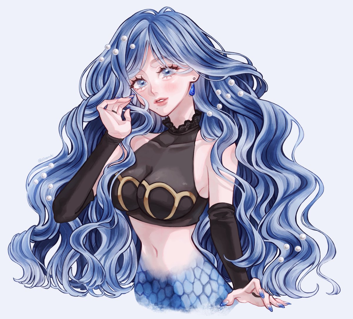 10aruhi's tweet photo. ✨💙💧🌊🧜🏻‍♀️🌊🌙💙✨

活動2周年おめでとうございます🎉

#Serentiart https://t.co/u1VrW4YLUl