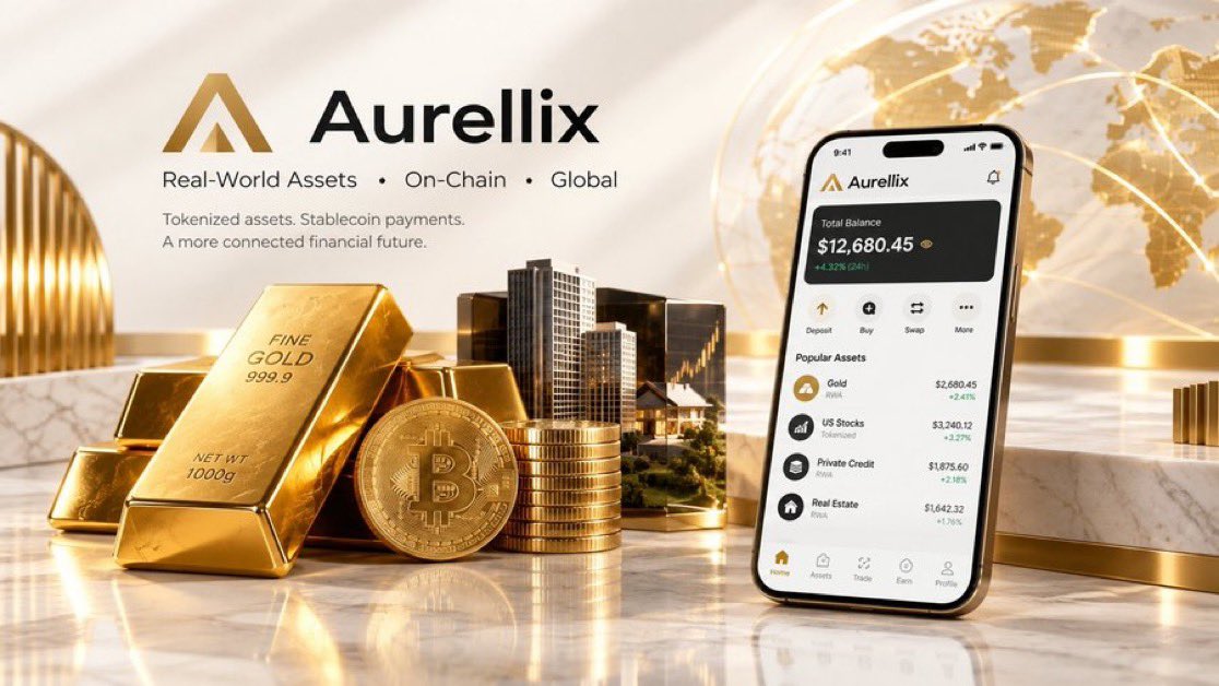 CodeGrainBuilds's tweet photo. Finance is evolving beyond traditional systems, and onchain infrastructure is opening new possibilities for how assets move and interact.

@AurellixFinance is one project I’m watching as it works to connect familiar financial markets with the speed and flexibility of blockchain technology.
