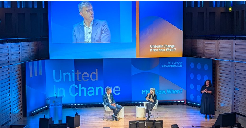 StreamingEurope's tweet photo. The BBC faces a "moment of real jeopardy" as it navigates unprecedented technological, financial &amp; societal change, says Director General Matt Brittin, speaking at the @RTSMedia Convention. Read @pennington1 in today's Streaming Media Europe Extra: https://t.co/L1etesUbWM https://t.co/l6i8TpFy1m