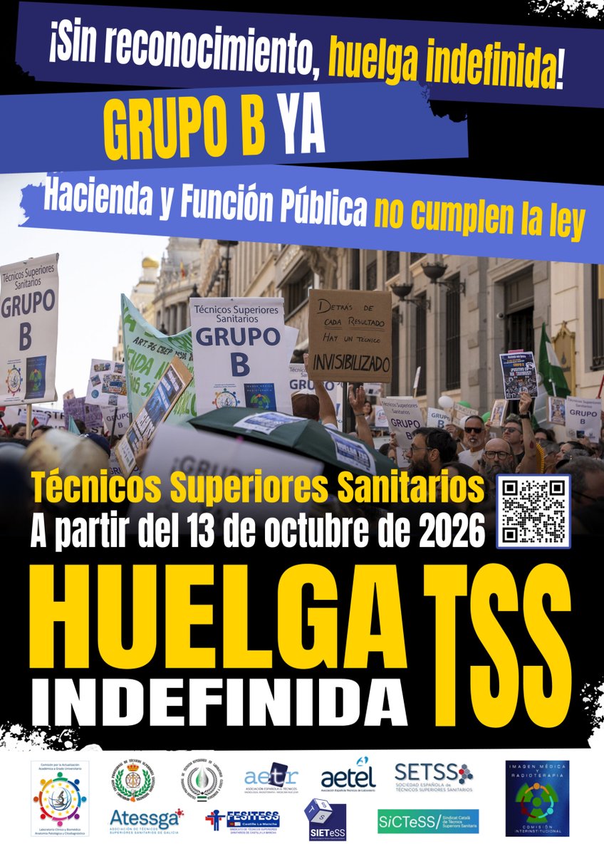 aetel_es's tweet photo. 💪  Hemos llegado hasta aquí juntos. Ahora tenemos que seguir unidos.
#TSS
#GrupoB
#HuelgaTSS https://t.co/jZyJZheVae