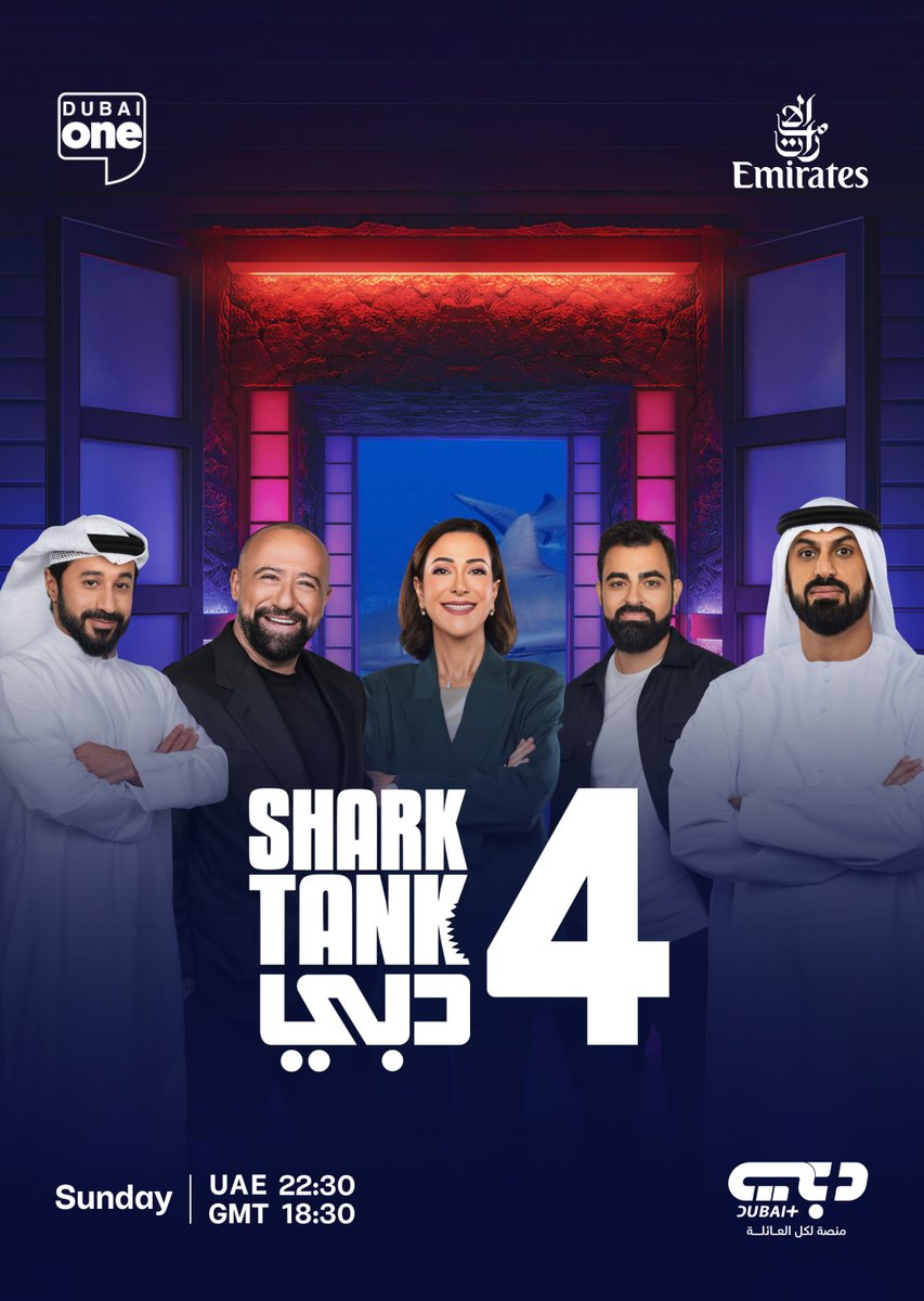 DubaiOneTV's tweet photo. The sharks are back! Stay tuned for the 4th season of #SharkTank! on #DubaiOneTv!

#SharkTank4 https://t.co/D9jLH9kfk9