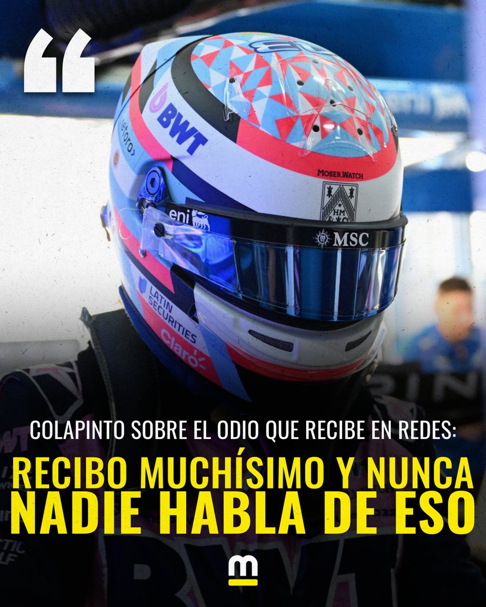 Motorsport_LAT's tweet photo. 🗣️📲 “Nadie habla de lo que yo recibo”: Franco Colapinto sobre el acoso en redes sociales tras la polémica en Bakú. https://t.co/wYiLcciLQj