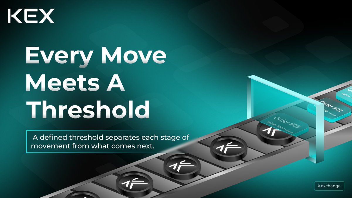 KaanchExchange's tweet photo. On KEX, every stage matters. Defined thresholds create a clear path forward turning each move into the next step of the journey.
Built for structured movement.
Built for real execution.
Built for what comes next.
https://t.co/U4fBSmvaY5
#KEX #KaanchNetwork #Web3 #DeFi #Crypto