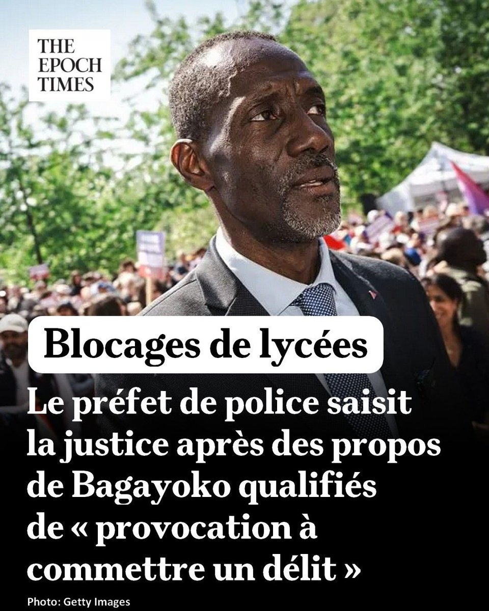 EpochTimesFR's tweet photo. Bally Bagayoko conteste toute incitation à la violence : https://t.co/xq45WySWfb https://t.co/GDYc2h2Fxq
