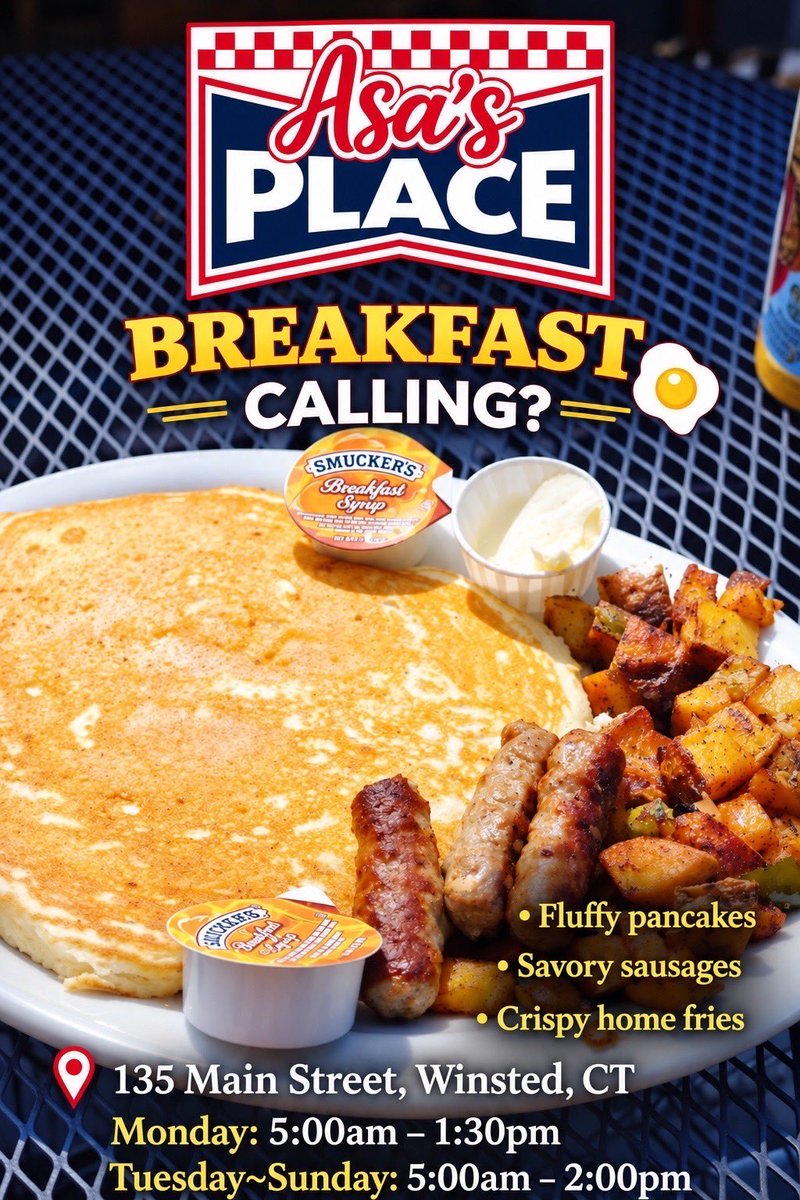 AsasPlace's tweet photo. #placetoeat #lunch #winsted #breakfast #litchfieldcounty https://t.co/rnLGecebYx