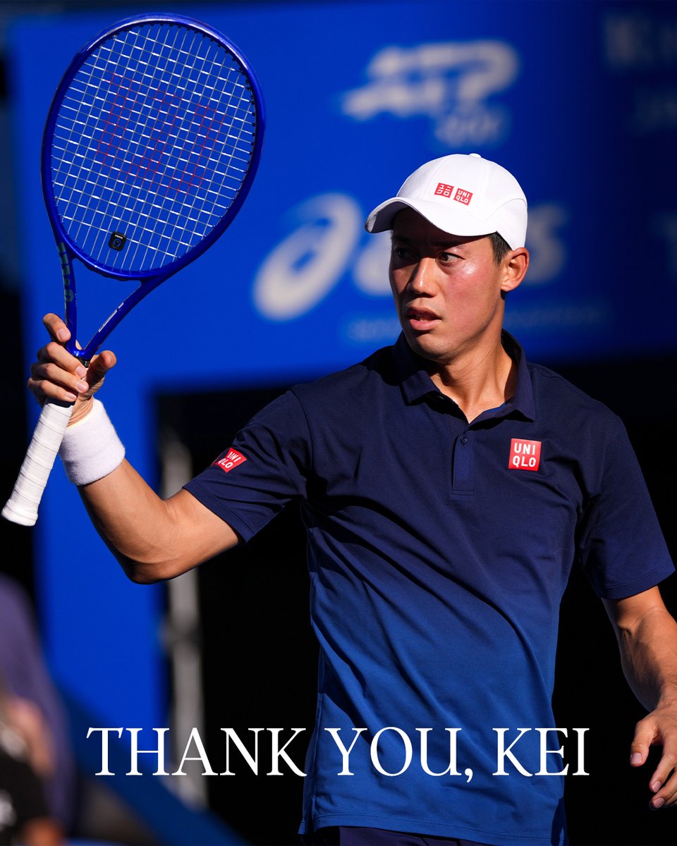 wilsontennisjp's tweet photo. 最後の一球まで、共に戦えたことを誇りに思います。
そのラケットに刻まれた一打一打と、あなたが見せてくれたすべての瞬間を、私たちは忘れません。
心からの敬意と、ありがとうを。

@keinishikori 

#wilsontennis
#ウイルソンテニス https://t.co/fv9Q2XY8Lw