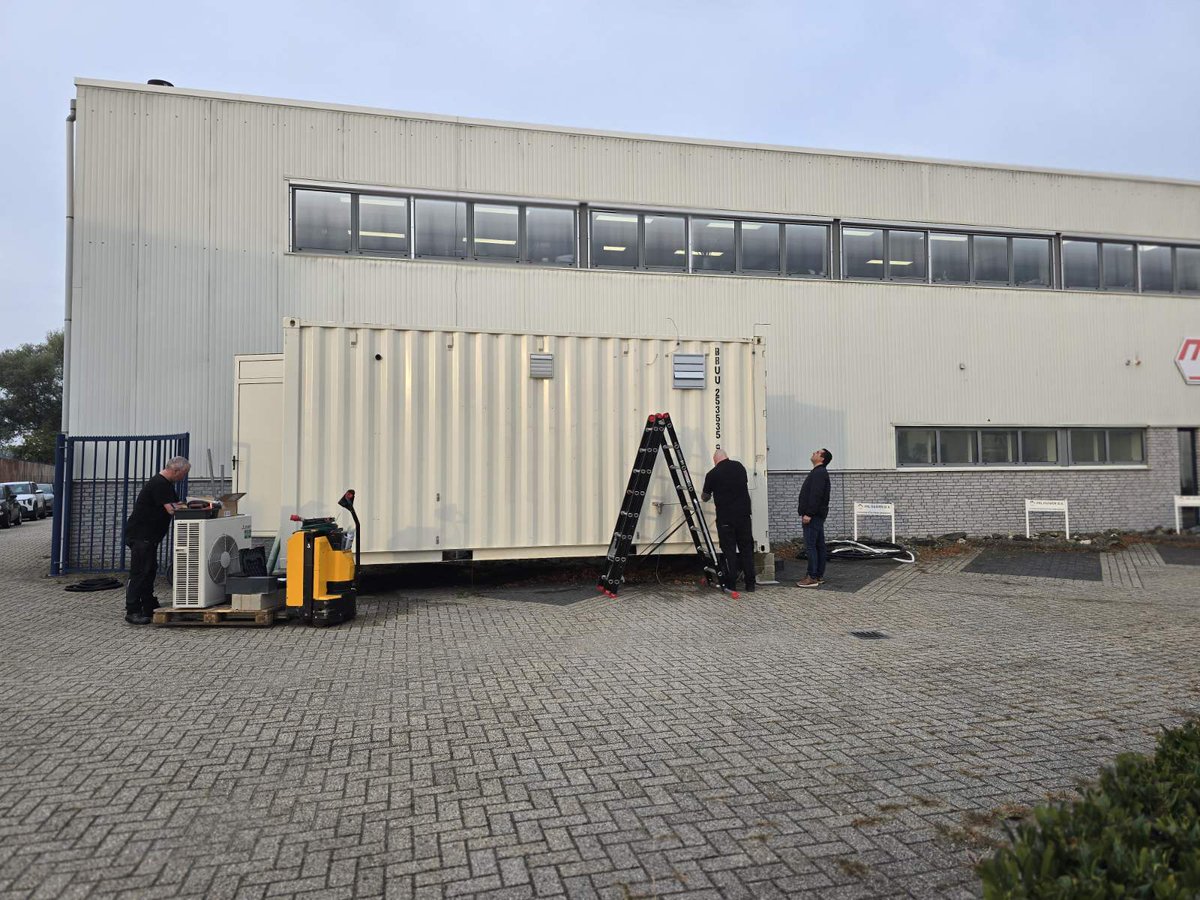 LIFEPharmaDetox's tweet photo. Milestone reached! 🚀 The NTUA and Medochemie teams visited FAL facilities in Duiven after a successful 2nd demo phase.  
Our pilot system effectively treats varied industrial wastewater streams and targets active pharmaceutical ingredients (APIs) across conditions. 💧 https://t.co/AYeU0UFfTk