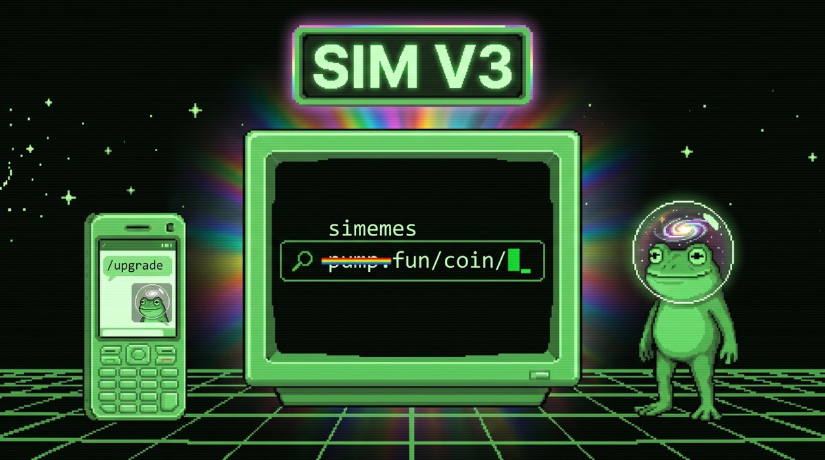 superintelmemes's tweet photo. $SIM v3 is live

Change https://t.co/Y6on7DfSEe to https://t.co/4uFVdkn7KN in any coin link and the machine opens on that coin

Or add https://t.co/uozj9aU0Rq to your chat and type /upgrade with any CA, it draws your meme's super intelligent twin right there https://t.co/dhaJ3vhkp3