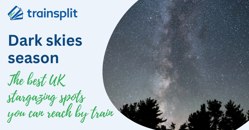 TrainSplit's tweet photo. Looking for a different kind of weekend away?

From Northumberland and Exmoor to Eryri (Snowdonia) and the South Downs, we’ve rounded up some of the UK’s best dark sky destinations you can reach by train.

Whether you’re hoping to spot the Milky Way, catch a meteor shower or simply enjoy some peace and quiet beneath a star-filled sky, our latest guide has plenty of inspiration.

✨ Read the blog: https://t.co/lG9ssXWDfB

#DarkSkies #Stargazing #UKTravel #TrainTravel #NationalParks #DaysOut #AutumnBreaks #TrainSplit