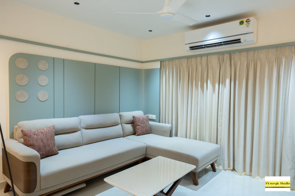 topinteriorsin's tweet photo. WHERE CALM MEETS CONTEMPORARY ELEGANCE.

Designed by Ar. Yadnesh Nare of SYnergic Studio, the project beautifully reflects their philosophy of turning the client’s vision into reality. https://t.co/Nb4de4zMbL