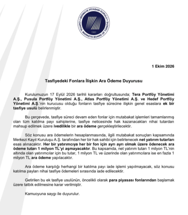 Traderx1453's tweet photo. #SPK ARA ÖDEME DUYURUSU 
yanılmayı çok isterdim cok sallayan olmustu umarım morarırsın :D 

öncelik para piyasası fonlarının 

HER BİR YATIRIMCIYA HER BİR FON İÇİN MAX 1 M TL ÖDEME YAPILACAK 

 #TeraFonMağdurları #TP2  #THF #TLY https://t.co/AXin5SIoAr